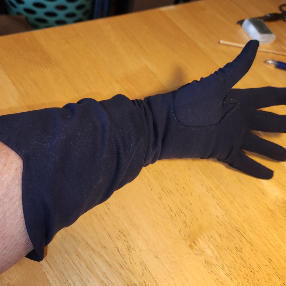 Grandoe Dark Blue Evening Gloves